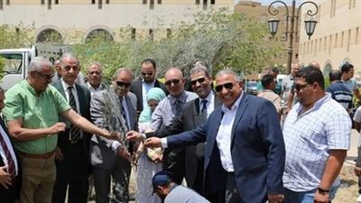 المحرصاوي يشارك في زرع أشجار بحرم جامعة الأزهر احتفالًا باليوم العالمي للبيئة | صور