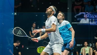 الاتحاد الإنجليزي للإسكواش يهنئ الشوربجي بعد فوزه في أولى مبارياته