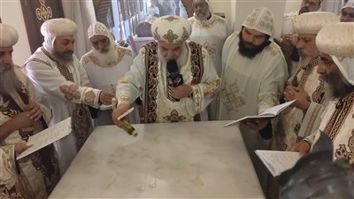 تدشين أول مذبح على اسم القديس يسطس الأنطوني