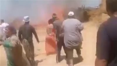 حريق يلتهم شونة كتان بقرية شبراملس بالغربية.. وخسائر تقدر بـ 6 ملايين جنيه 