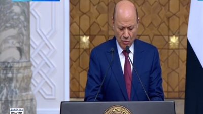 رئيس المجلس الرئاسي اليمني: مصر وقفت بجانبنا لإسقاط الانقلاب المدعوم من إيران