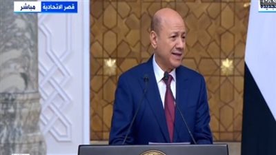 رشاد العليمي: السيسي صار مثالا للقائد الشجاع وصمام أمان لبلده وشعبه وملهما لنهضة عربية حديثة