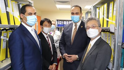 رئيس الرعاية الصحية يستقبل سفير اليابان بالمجمع الطبي بالإسماعيلية