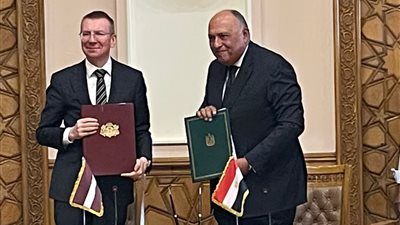 مباحثات بين شكري ووزير خارجية لاتفيا بعد اتفاق التعاون في التعليم والعلوم 