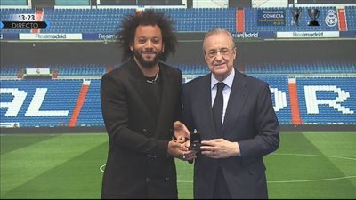 بيريز: مارسيلو أحد أفضل اللاعبين في تاريخ كرة القدم.. وأسطورة لـ ريال مدريد