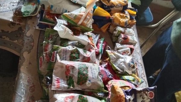 ضبط اغذية وعصائر