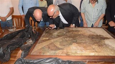 حملة على الإشغالات تعيد لوحة عبدالهادي الجزار المفقودة منذ 50 عامًا