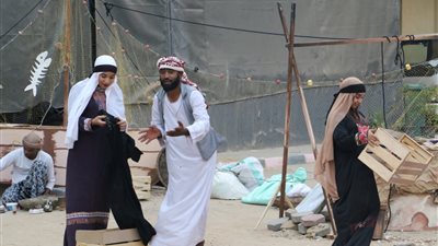 العرض المسرحي قوافل نار على مسرح نهاد صليحة بأكاديمية الفنون