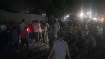مدينة ملوي تتشح بالسواد بعد وفاة 4 من أسرة واحدة في حادث قطار المنيا