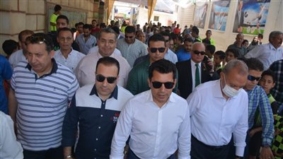 وزير الشباب ومحافظ القليوبية يفتتحان تطوير مركز شباب قها