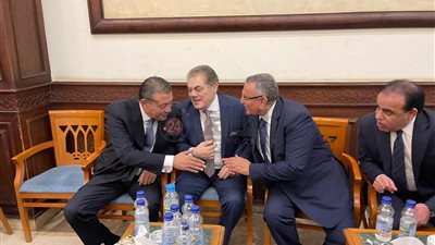 أول ظهور لـ عبد السند يمامة مع السيد البدوي بعد أزمة عودته لحزب الوفد 