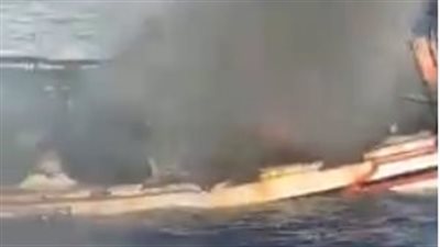 اندلاع النيران في مركب صيد في دمياط دون وقوع إصابات
