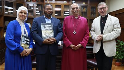 خلال استقباله الإمام الملحق بجامعة هارفرد.. رئيس الأسقفية: نؤمن بالحوار بين الأديان كضرورة عصرية