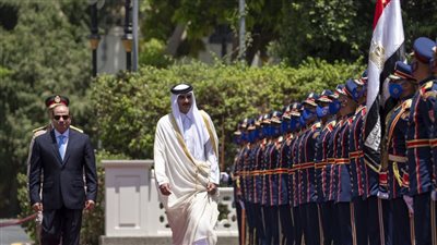 أمير قطر: سعيد بزيارة مصر ولقاء أخي الرئيس السيسي.. وبحثنا تفعيل العمل العربي المشترك