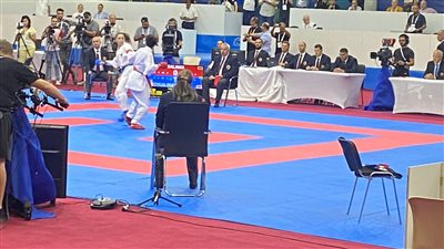 ريم أحمد تحقق الميدالية الفضية في منافسات الكاراتيه بدورة ألعاب البحر المتوسط