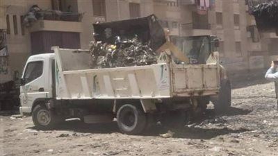 التنمية المحلية: رفع مخلفات القمامة من منطقة عمارات الأوقاف بكفر الشيخ استجابة للمواطنين