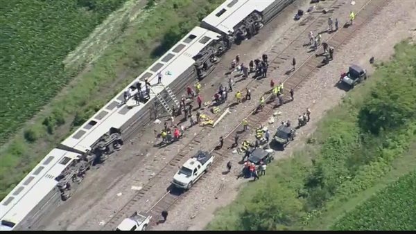  اصطدام قطار ركاب