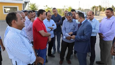 نائب محافظ المنيا يتابع إجراءات إعادة تشغيل مصنع تدوير المخلفات البلدية بالعدوة