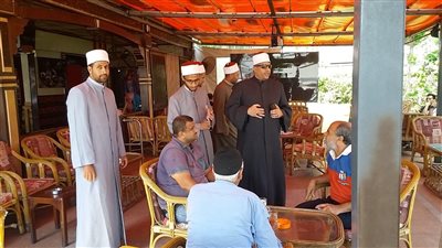 قوافل لـ منطقة وعظ بورسعيد على المقاهي والطرق للتحذير من الانتحار | صور 