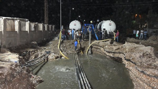 بدء إصلاح خط طرد