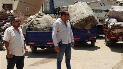 ضبط 7 تروسيكلات لفرز المخلفات بحدائق الأهرام ورفع كافة الإشغالات