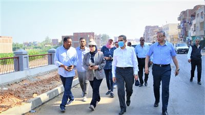 محافظ الغربية يتفقد مشروعات حياة كريمة بنهطاي والغريب