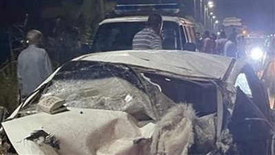 مصرع شخصين وإصابة آخرين في تصادم 3 سيارات بالشرقية |صور وفيديو