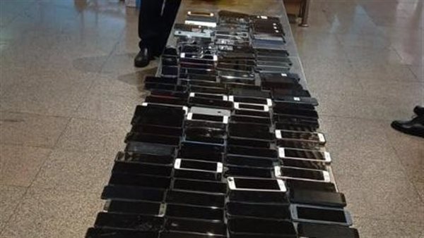 المضبوطات من الهواتف