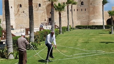 قلعة قايتباي بالإسكندرية تتزين لاستقبال روادها في عيد الأضحى المبارك 