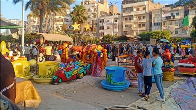 توافد الآلاف على حدائق ومنتزهات كفر الشيخ في أول أيام عيد الأضحى