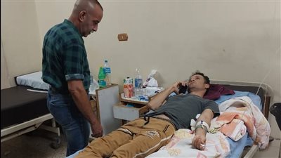 محافظ شمال سيناء يتابع حالة فني أصيب بعد سقوط عمود إنارة عليه