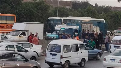 عودة الحركة المرورية بخط 13 بطوخ عقب إصابة 5 أشخاص 