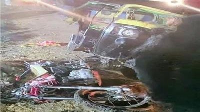 إصابة 8 أشخاص في تصادم توكتوك مع موتوسيكل بالبدرشين