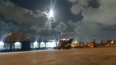 تصدير 4200 طن أسمنت أبيض إلى روسيا عبر ميناء العريش البحري