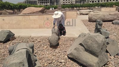الآثار تبدأ الترميم في متحف مسلة سنوسرت الأول بالمطرية | صور 