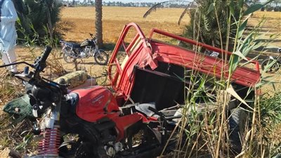 بينهم طفلين.. إصابة 7 أشخاص في حادث تصادم بالتل الكبير