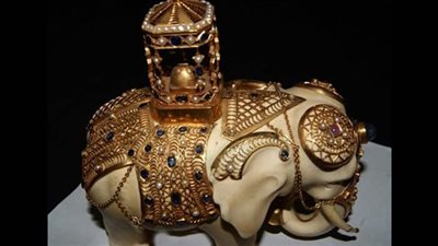 متحف المجوهرات الملكية يعلن عرض تمثال فيل من العاج 