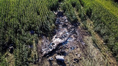 تحطم طائرة شحن أوكرانية شمالي اليونان.. وأنباء عن حمولة مواد خطرة