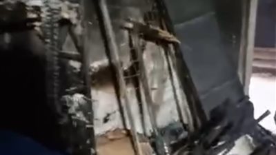 السبب ماس كهربائي.. حريق يلتهم سوبر ماركت بالوراق | صور 