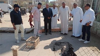 هبوط أرضي في كوبري العامرية بالمحلة.. ومحافظ الغربية يوجه بسرعة غلقه وبحث أسباب الهبوط 