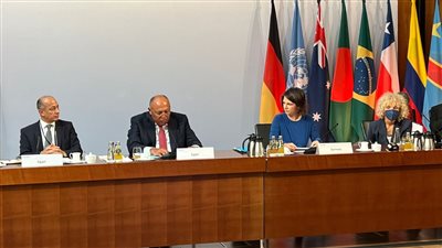 سامح شكري ووزيرة الخارجية الألمانية يعقدان مؤتمرا صحفيا اليوم 