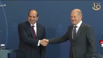 المستشار الألماني: شعرنا بتوافق مشترك في المحادثات مع الرئيس السيسي