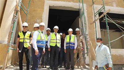 محافظ المنيا يتفقد الأعمال الإنشائية بجامعة المنيا الأهلية 