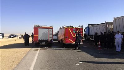 ارتفاع عدد ضحايا حادث المنيا لـ25 شخصًا وإصابة أكثر من 35 آخرين