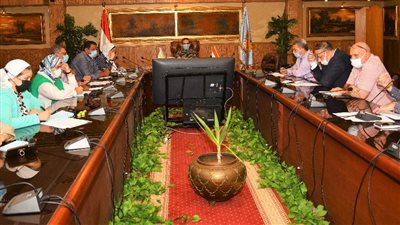 محافظ الغربية يناقش مع شركات المرافق سرعة إنهاء أعمال رصف الشوارع بمبادرة حياة كريمة