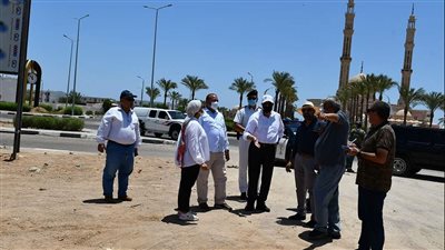 محافظ جنوب سيناء يتابع أعمال تطوير أيقونة وميدان السلام