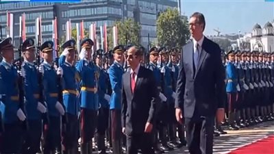 انتهاء المحادثات بين الرئيس السيسي ونظيره الصربي 