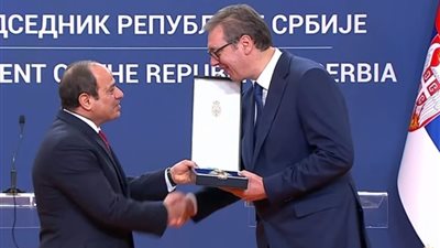 السيسي ونظيره الصربي يشهدان إطلاق الشراكة الاستراتيجية بين البلدين