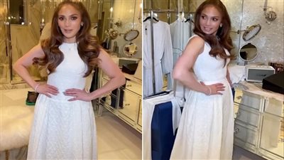 فستان جينيفر لوبيز يثير الجدل عبر مواقع التواصل الاجتماعي.. والسعر مفاجأة