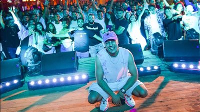 مطرب الراب شاهين يتألق في حفل بالعلمين الجديدة | صور